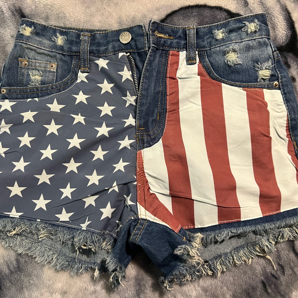 American flag shorts